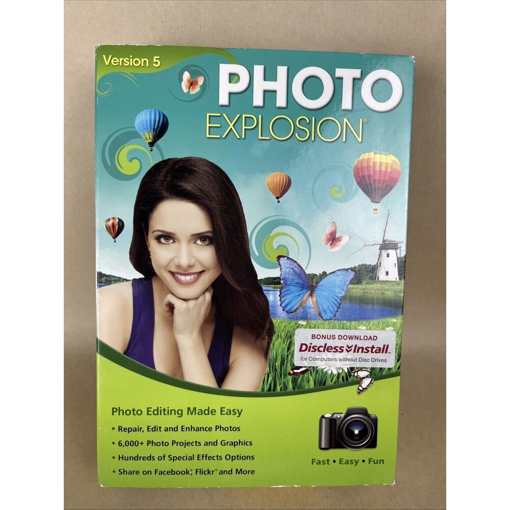New Sealed PHOTO EXPLOSION Version 5 -‎ Photo Editing Software
